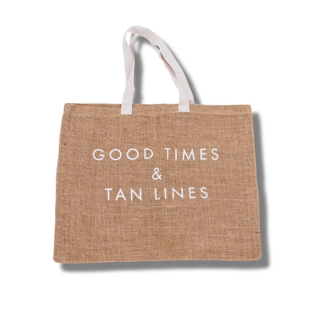 Jute Beach Tote Bag