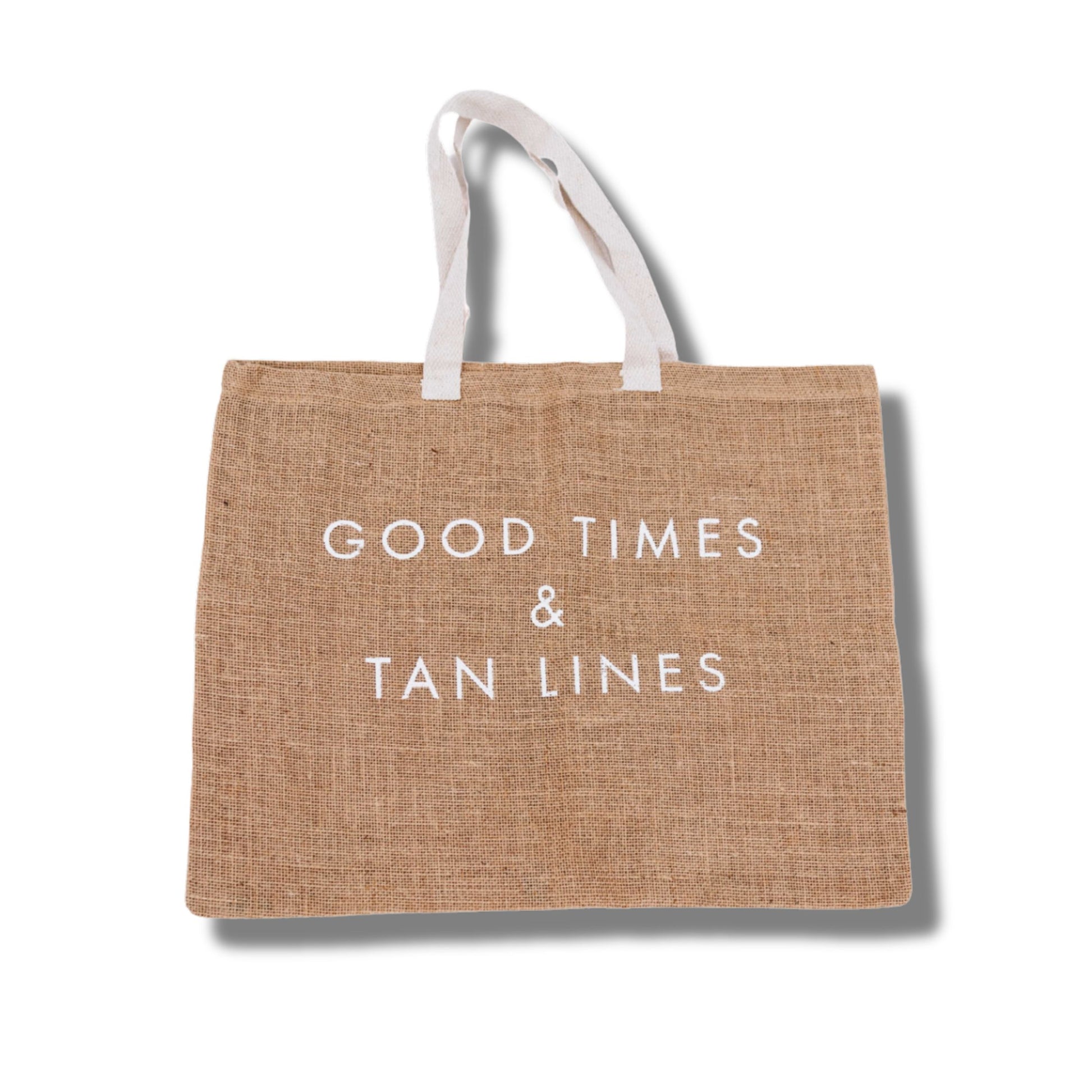 Jute Beach Tote Bag