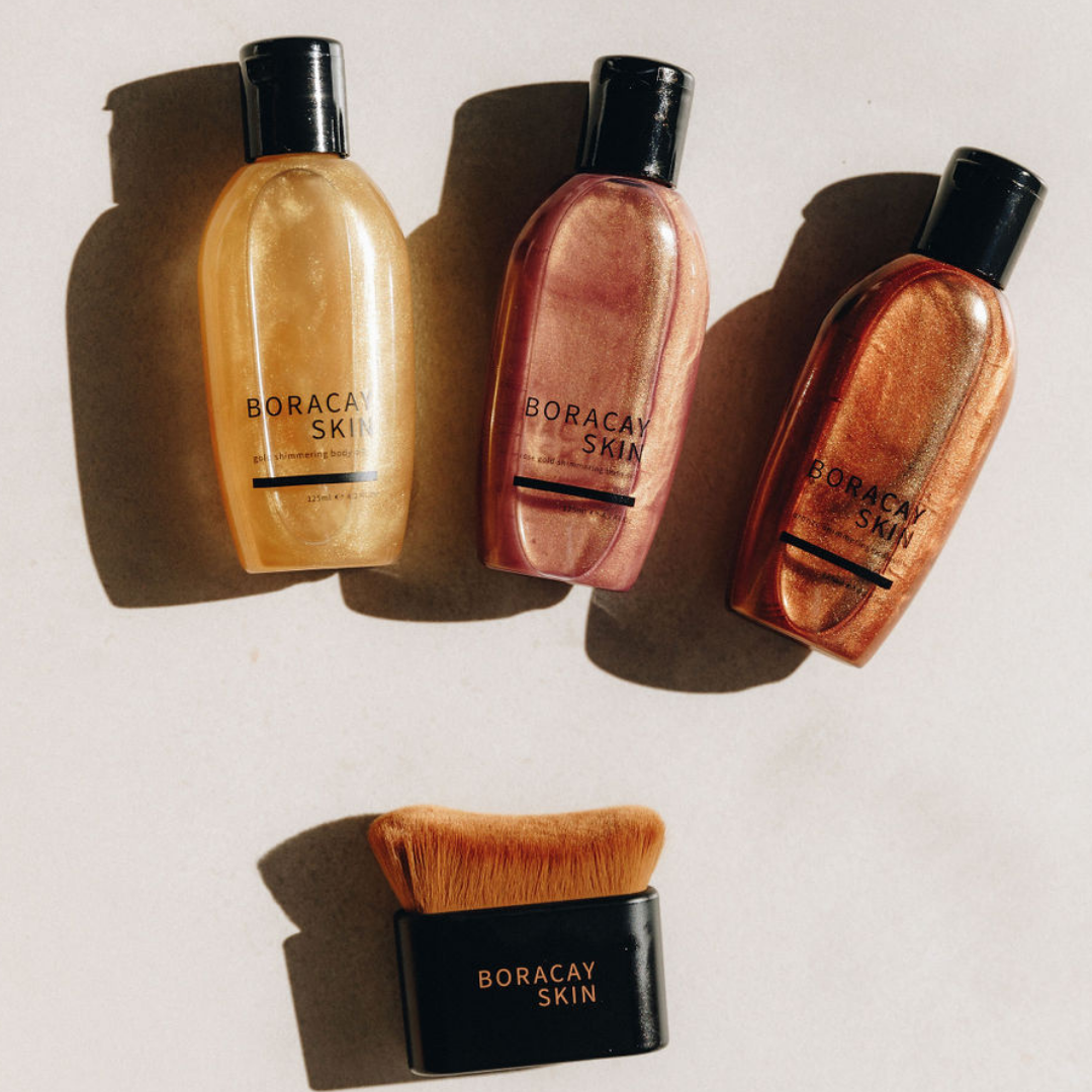 shimmering body oils